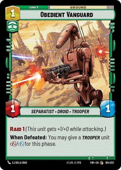 Obedient Vanguard, Twilight of the Republic 104/257
