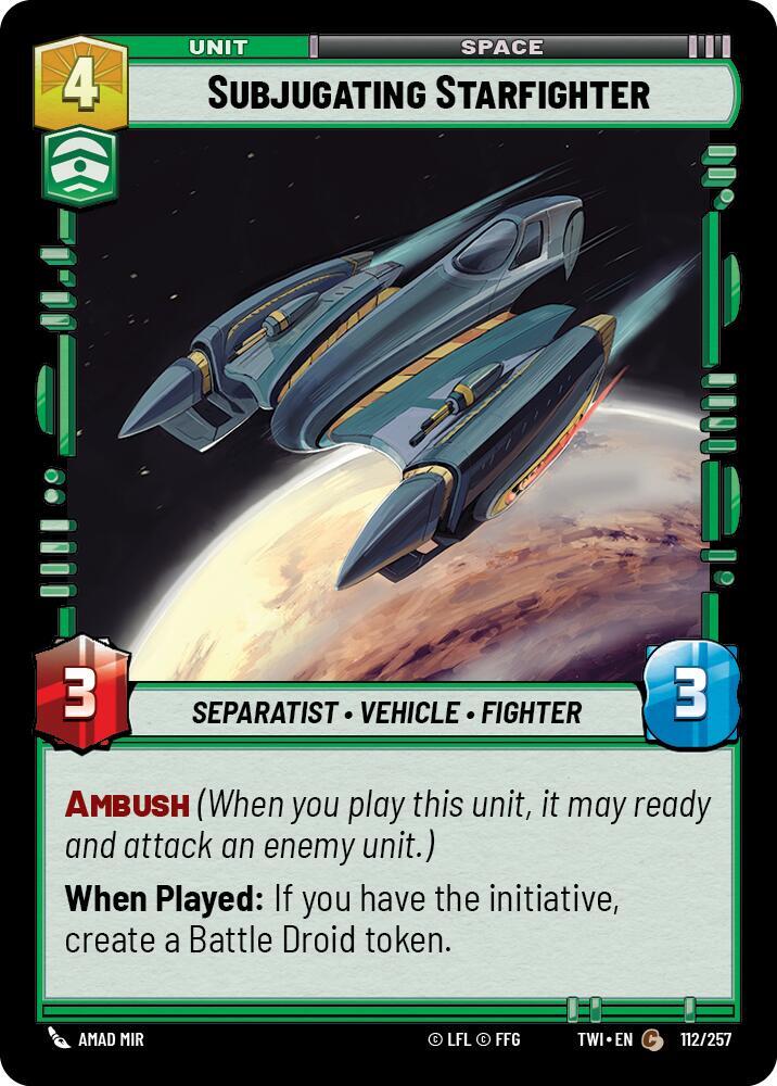 Subjugating Starfighter, Twilight of the Republic 112/257