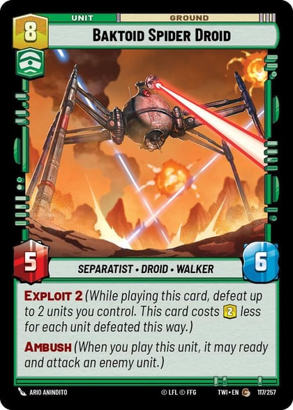 Baktoid Spider Droid, Twilight of the Republic 117/257