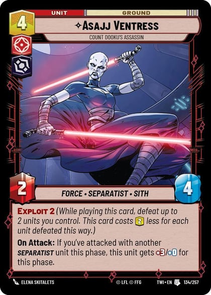 Asajj Ventress - Count Dooku's Assassin, Twilight of the Republic 134/257