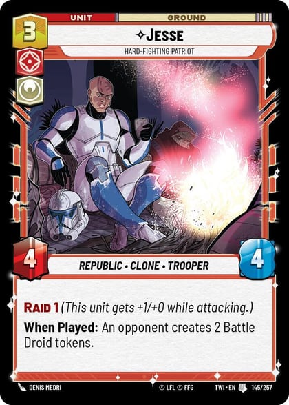 Jesse - Hard-Fighting Patriot, Twilight of the Republic 145/257