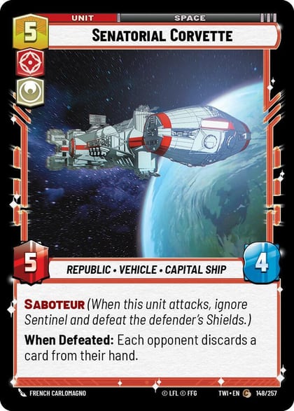 Senatorial Corvette, Twilight of the Republic 148/257