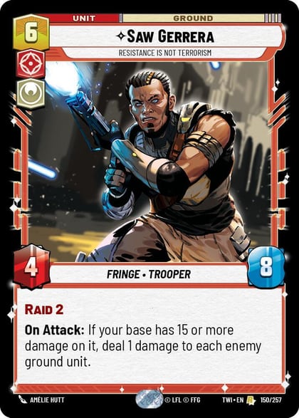 Saw Gerrera - Resistance is Not Terrorism, Twilight of the Republic 150/257