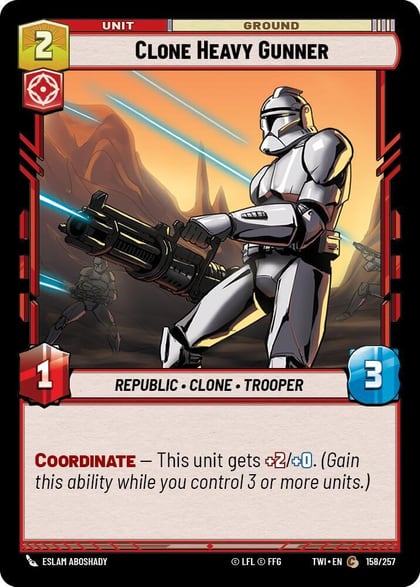Clone Heavy Gunner, Twilight of the Republic 158/257