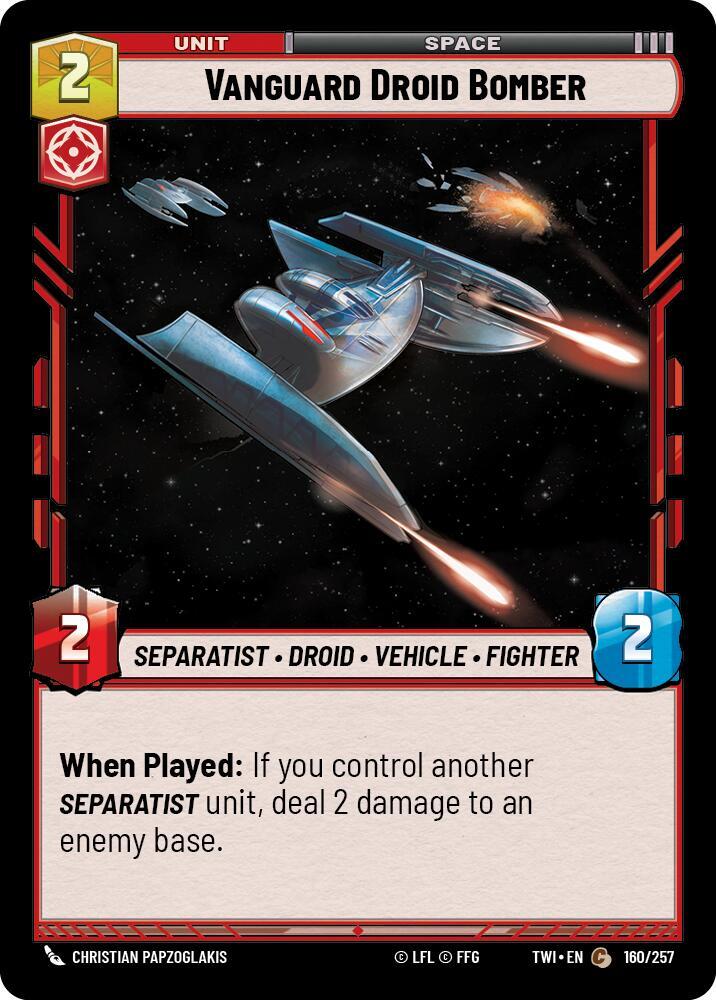 Vanguard Droid Bomber, Twilight of the Republic 160/257