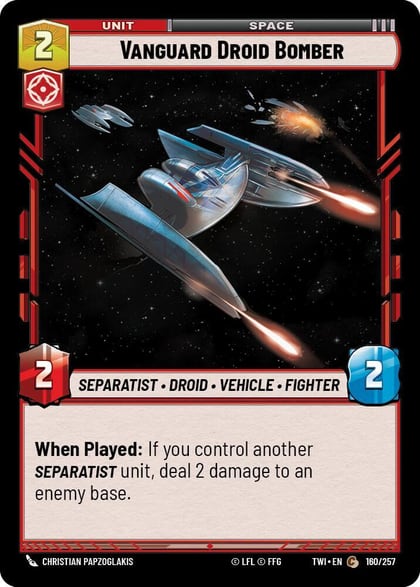 Vanguard Droid Bomber, Twilight of the Republic 160/257