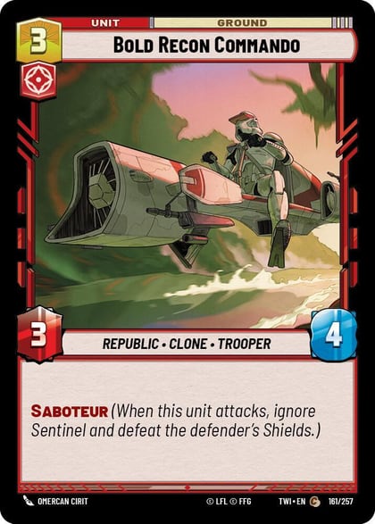 Bold Recon Commando, Twilight of the Republic 161/257