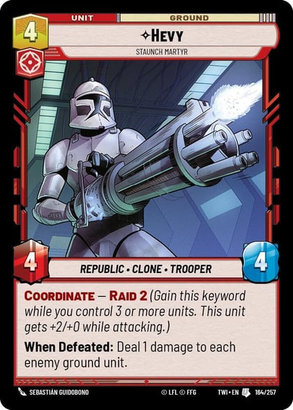 Hevy - Staunch Martyr, Twilight of the Republic 164/257