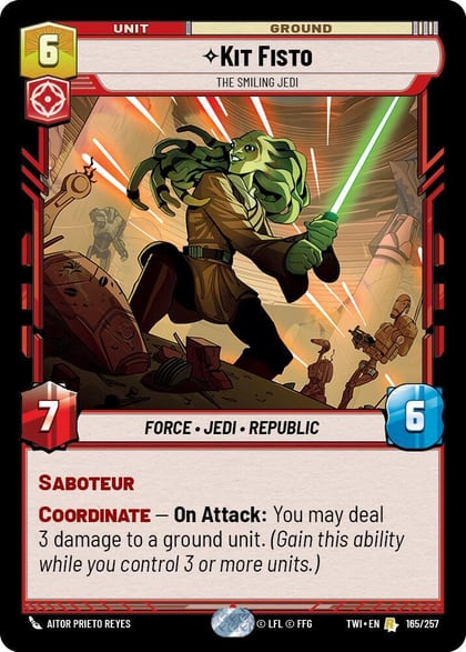 Kit Fisto - The Smiling Jedi, Twilight of the Republic 165/257