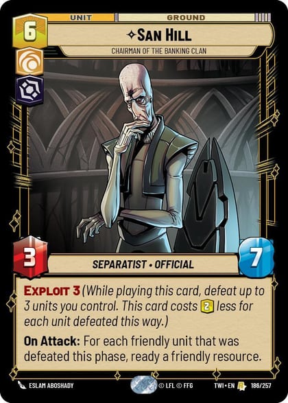 San Hill - Chairman of the Banking Clan, Twilight of the Republic 186/257