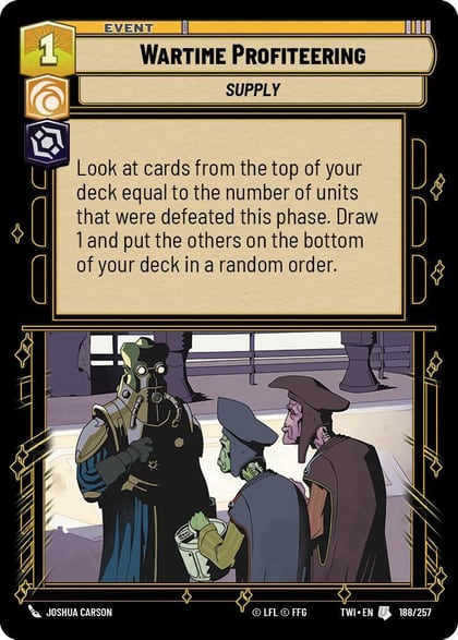 Wartime Profiteering, Twilight of the Republic 188/257