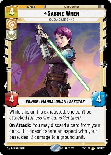 Sabine Wren - You Can Count On Me, Twilight of the Republic 195/257