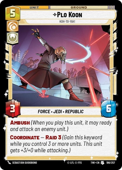 Plo Koon - Koh-to-yah!, Twilight of the Republic 196/257