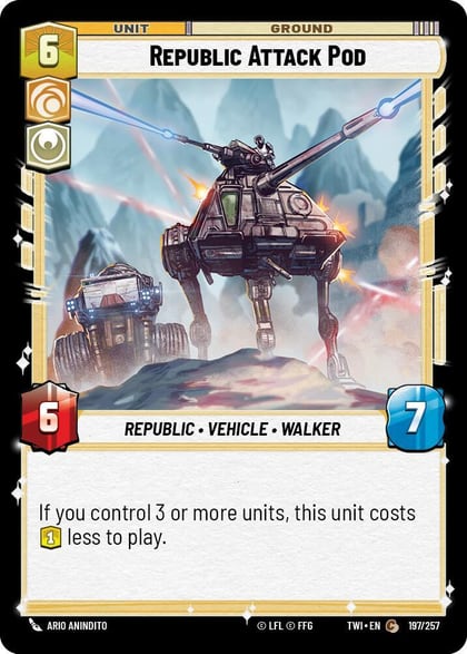 Republic Attack Pod, Twilight of the Republic 197/257