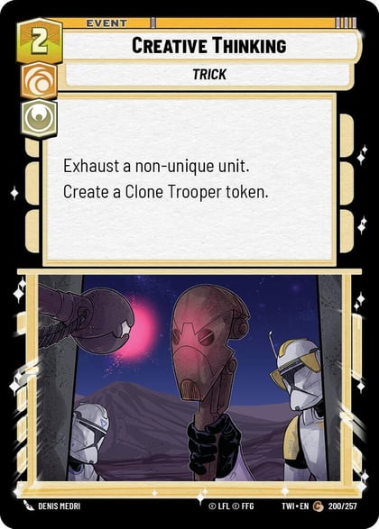 Creative Thinking, Twilight of the Republic 200/257