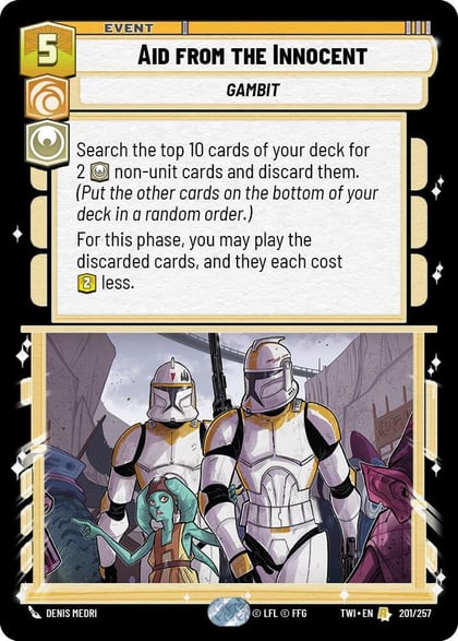 Aid from the Innocent, Twilight of the Republic 201/257