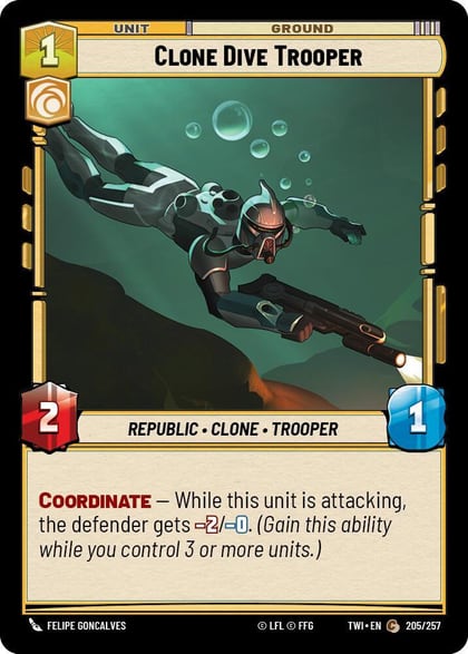 Clone Dive Trooper, Twilight of the Republic 205/257