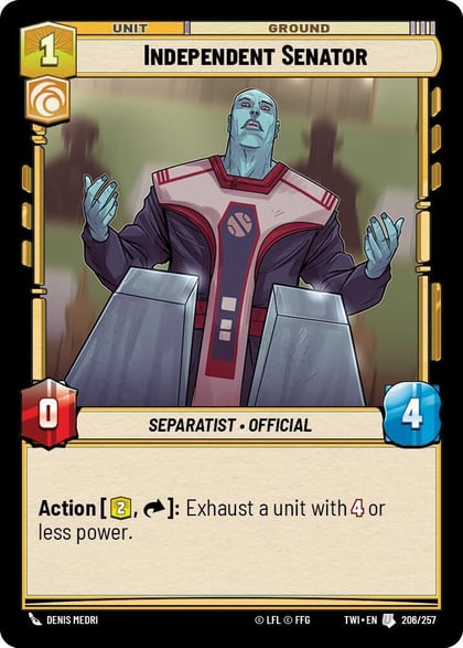 Independent Senator, Twilight of the Republic 206/257