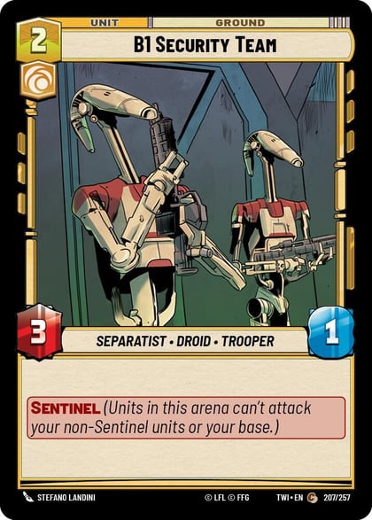 B1 Security Team, Twilight of the Republic 207/257