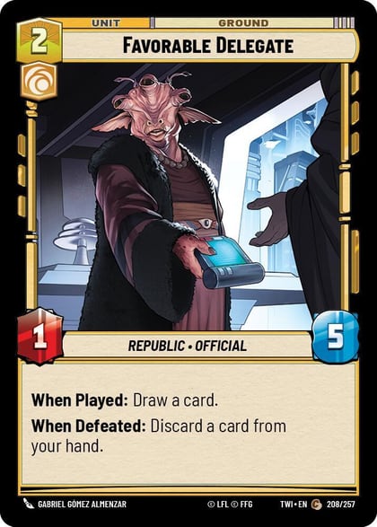 Favorable Delegate, Twilight of the Republic 208/257