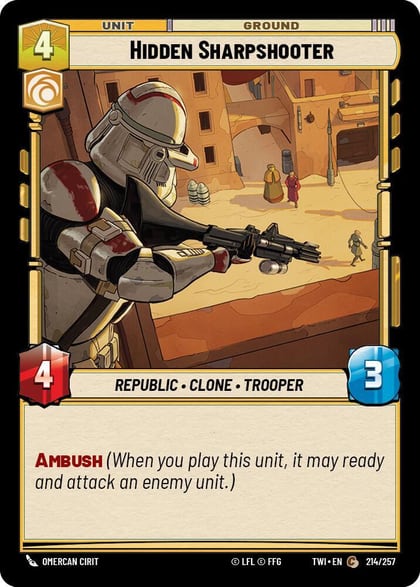 Hidden Sharpshooter, Twilight of the Republic 214/257