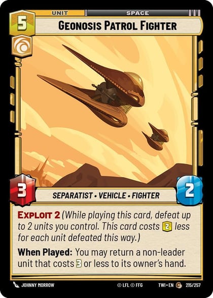 Geonosis Patrol Fighter, Twilight of the Republic 215/257