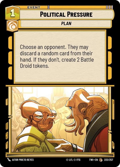 Political Pressure, Twilight of the Republic 222/257