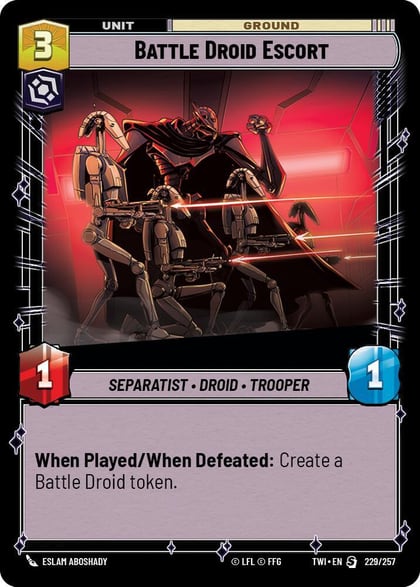 Battle Droid Escort, Twilight of the Republic 229/257