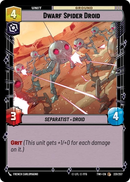 Dwarf Spider Droid, Twilight of the Republic 231/257