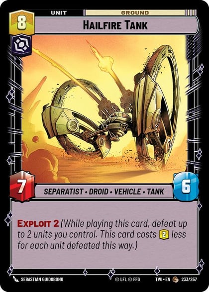 Hailfire Tank, Twilight of the Republic 233/257
