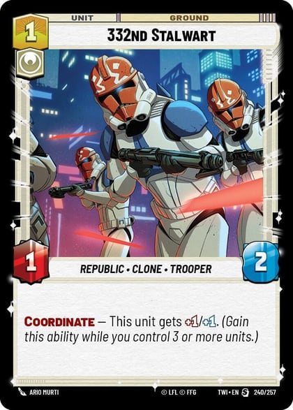 332nd Stalwart, Twilight of the Republic 240/257