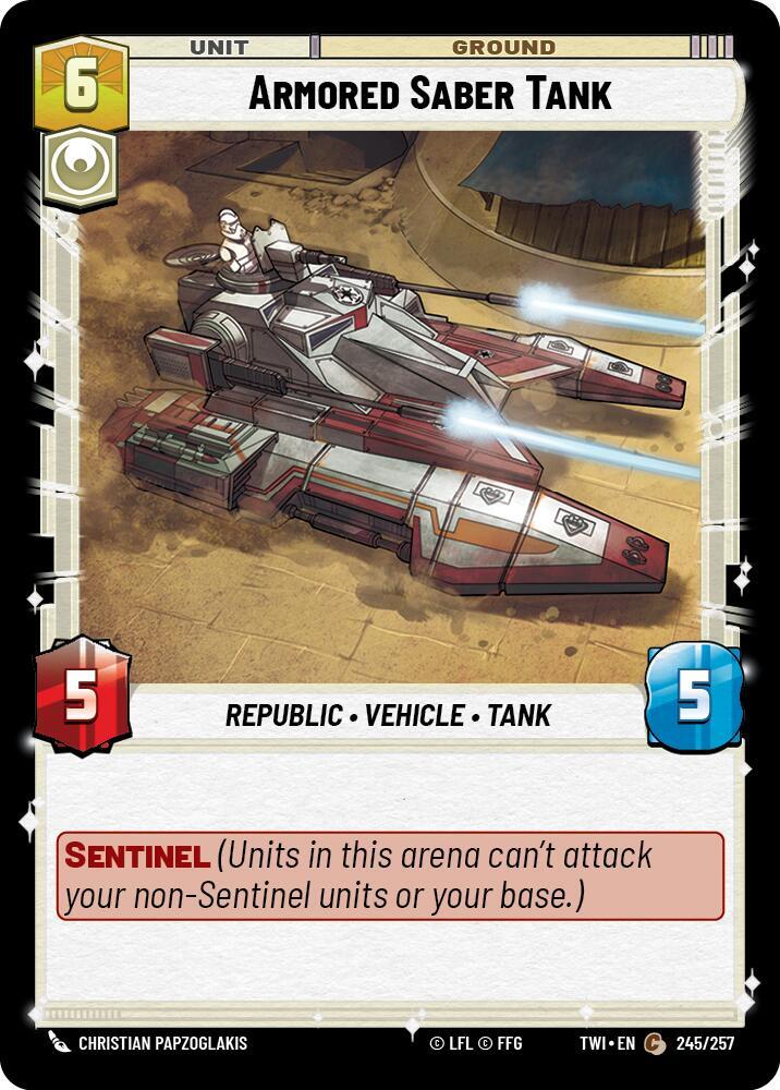 Armored Saber Tank, Twilight of the Republic 245/257