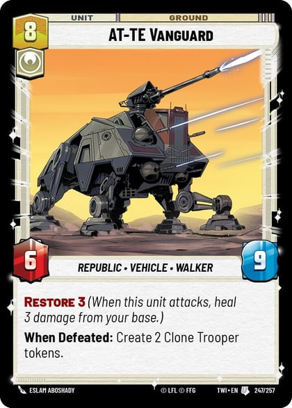 AT-TE Vanguard, Twilight of the Republic 247/257