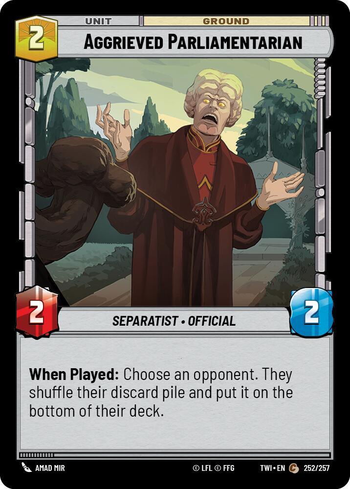 Aggrieved Parliamentarian, Twilight of the Republic 252/257