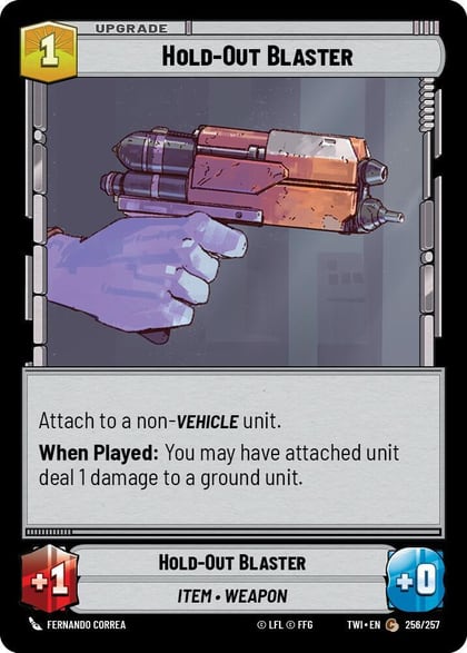 Hold-Out Blaster, Twilight of the Republic 256/257
