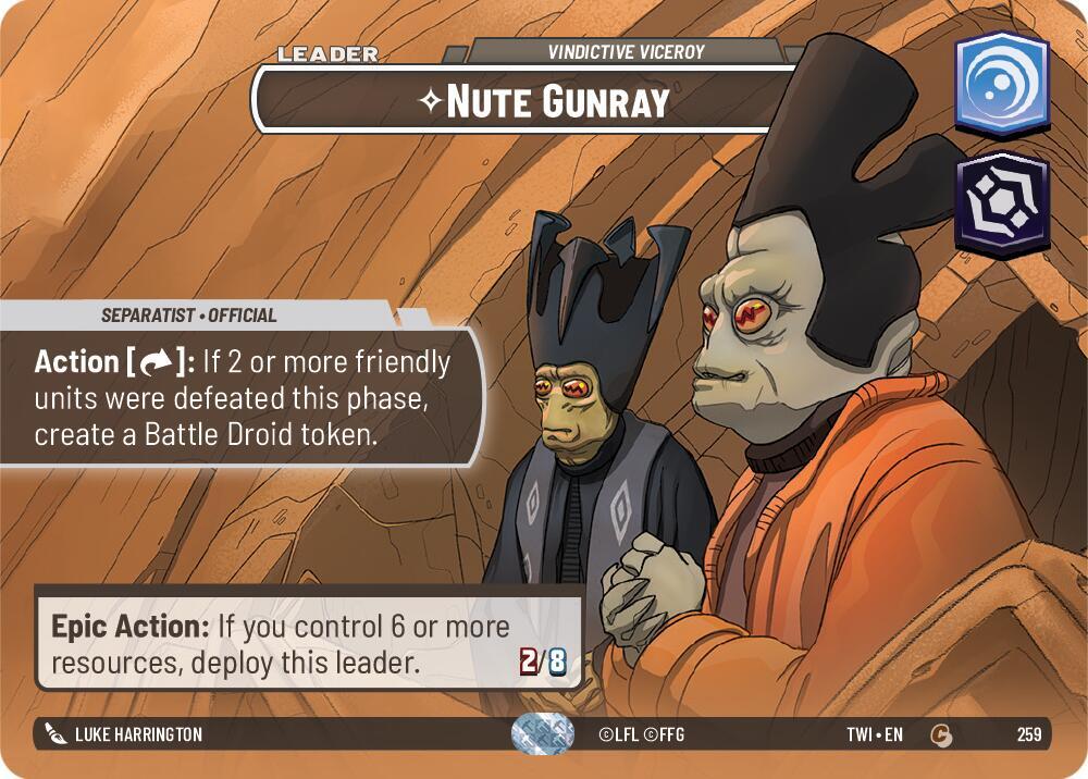 Nute Gunray - Vindictive Viceroy (Showcase), Twilight of the Republic 259