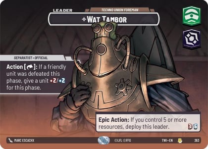 Wat Tambor - Techno Union Foreman (Showcase), Twilight of the Republic 263