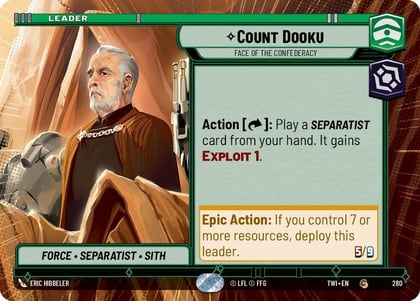Count Dooku - Face of the Confederacy (Hyperspace), Twilight of the Republic 280
