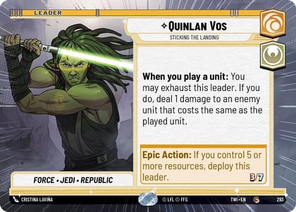 Quinlan Vos - Sticking the Landing (Hyperspace), Twilight of the Republic 293