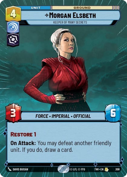 Morgan Elsbeth - Keeper of Many Secrets (Hyperspace), Twilight of the Republic 308