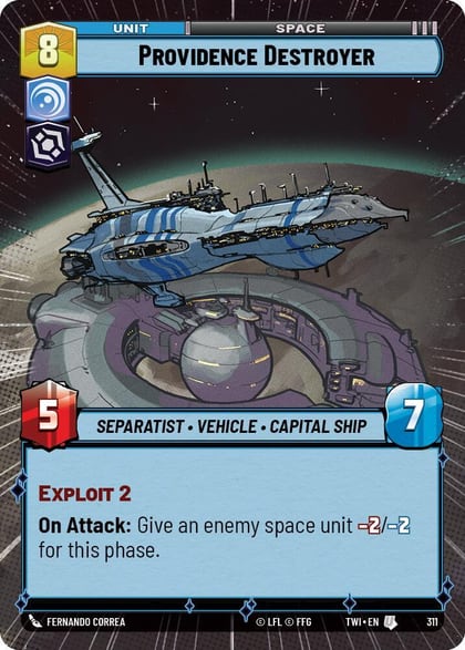 Providence Destroyer (Hyperspace), Twilight of the Republic 311