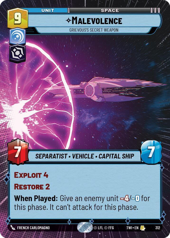 Malevolence - Grievous's Secret Weapon (Hyperspace), Twilight of the Republic 312