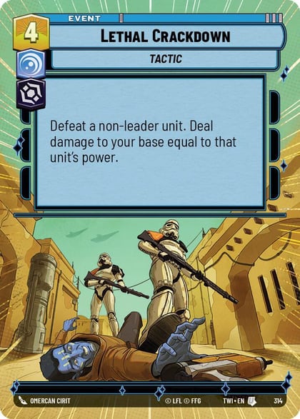 Lethal Crackdown (Hyperspace), Twilight of the Republic 314