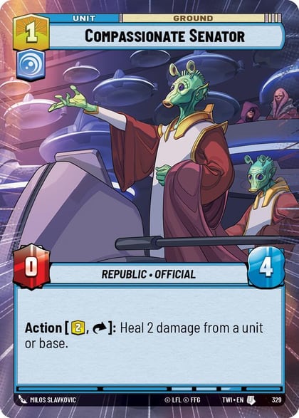 Compassionate Senator (Hyperspace), Twilight of the Republic 329