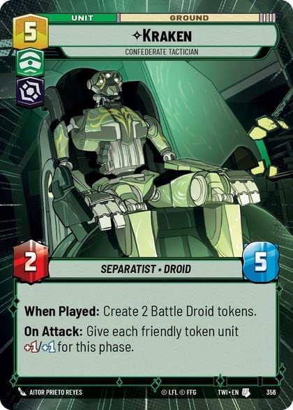 Kraken - Confederate Tactician (Hyperspace), Twilight of the Republic 356