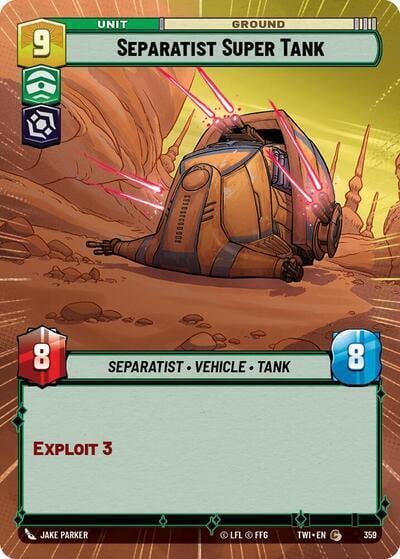 Separatist Super Tank (Hyperspace), Twilight of the Republic 359
