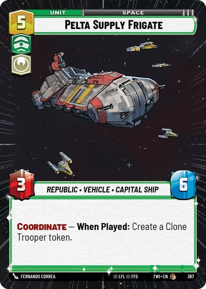 Pelta Supply Frigate (Hyperspace), Twilight of the Republic 367