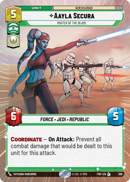 Aayla Secura - Master of the Blade (Hyperspace), Twilight of the Republic 368