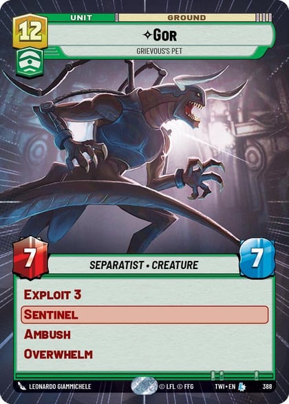 Gor - Grievous's Pet (Hyperspace), Twilight of the Republic 388