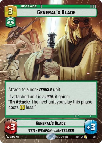 General's Blade (Hyperspace), Twilight of the Republic 391